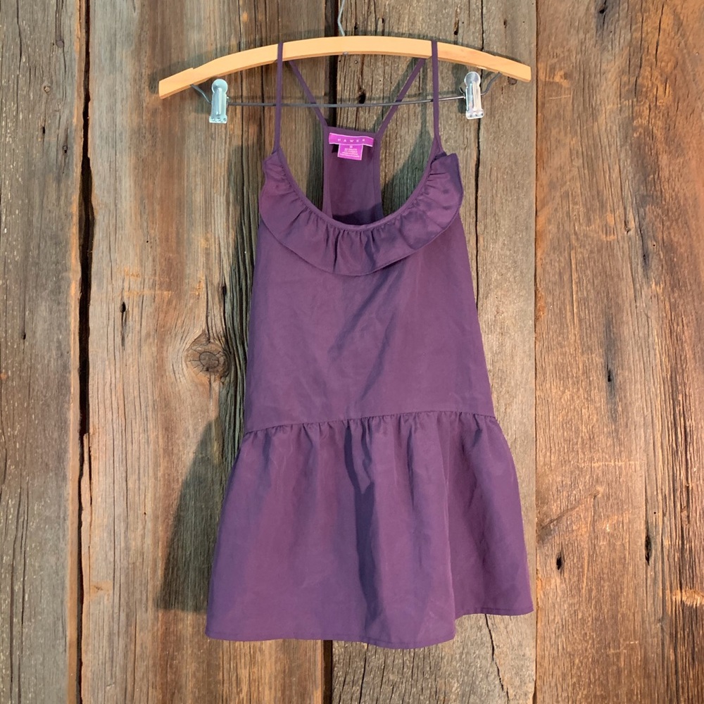 Plum peplum top